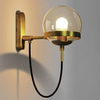 Wall Sconce | Iron & Glass Dimmable | Bulb Included