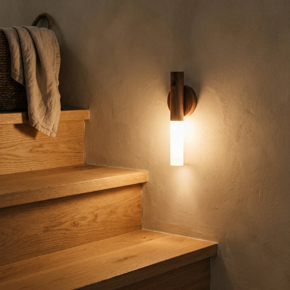 Wall Sconce | Magnetic Mount & Rechargeable | Wooden Body