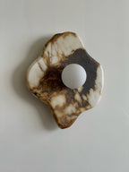 Wall Sconce | Marble Body & Glass Shade | G9 Lamp Holder