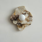 Wall Sconce | Marble Body & Glass Shade | G9 Lamp Holder