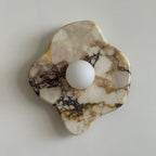 Wall Sconce | Marble Body & Glass Shade | G9 Lamp Holder