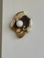 Wall Sconce | Marble Body & Glass Shade | G9 Lamp Holder