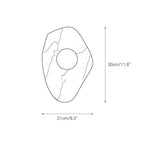 Wall Sconce | Marble Body & Glass Shade | IP20 Moisture-Resistant