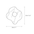 Wall Sconce | Marble Body & Glass Shade | IP20 Moisture-Resistant