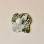 Wall Sconce | Marble Body & Glass Shade | IP20 Moisture-Resistant