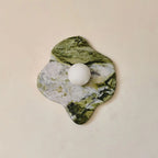 Wall Sconce | Marble Body & Glass Shade | IP20 Moisture-Resistant