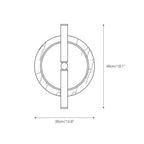 Wall Sconce | Marble Body & Integrated LED | 35 cm