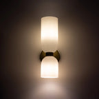 Wall Sconce | Metal Frame & Glass Shade | For Living Room & Bedroom
