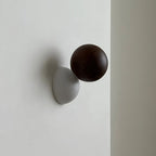 Wall Sconce | Minimal Eclipse Design, Metal Body & Stone Shade