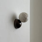 Wall Sconce | Minimal Eclipse Design, Metal Body & Stone Shade