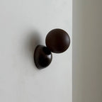 Wall Sconce | Minimal Eclipse Design, Metal Body & Stone Shade