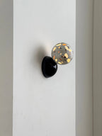 Wall Sconce | Minimal Eclipse Design, Metal Body & Stone Shade
