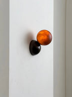 Wall Sconce | Minimal Eclipse Design, Metal Body & Stone Shade