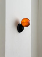 Wall Sconce | Minimal Eclipse Design, Metal Body & Stone Shade