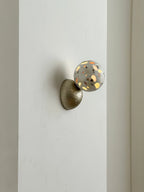 Wall Sconce | Minimal Eclipse Design, Metal Body & Stone Shade