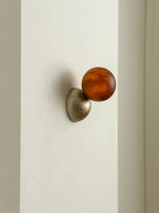 Wall Sconce | Minimal Eclipse Design, Metal Body & Stone Shade