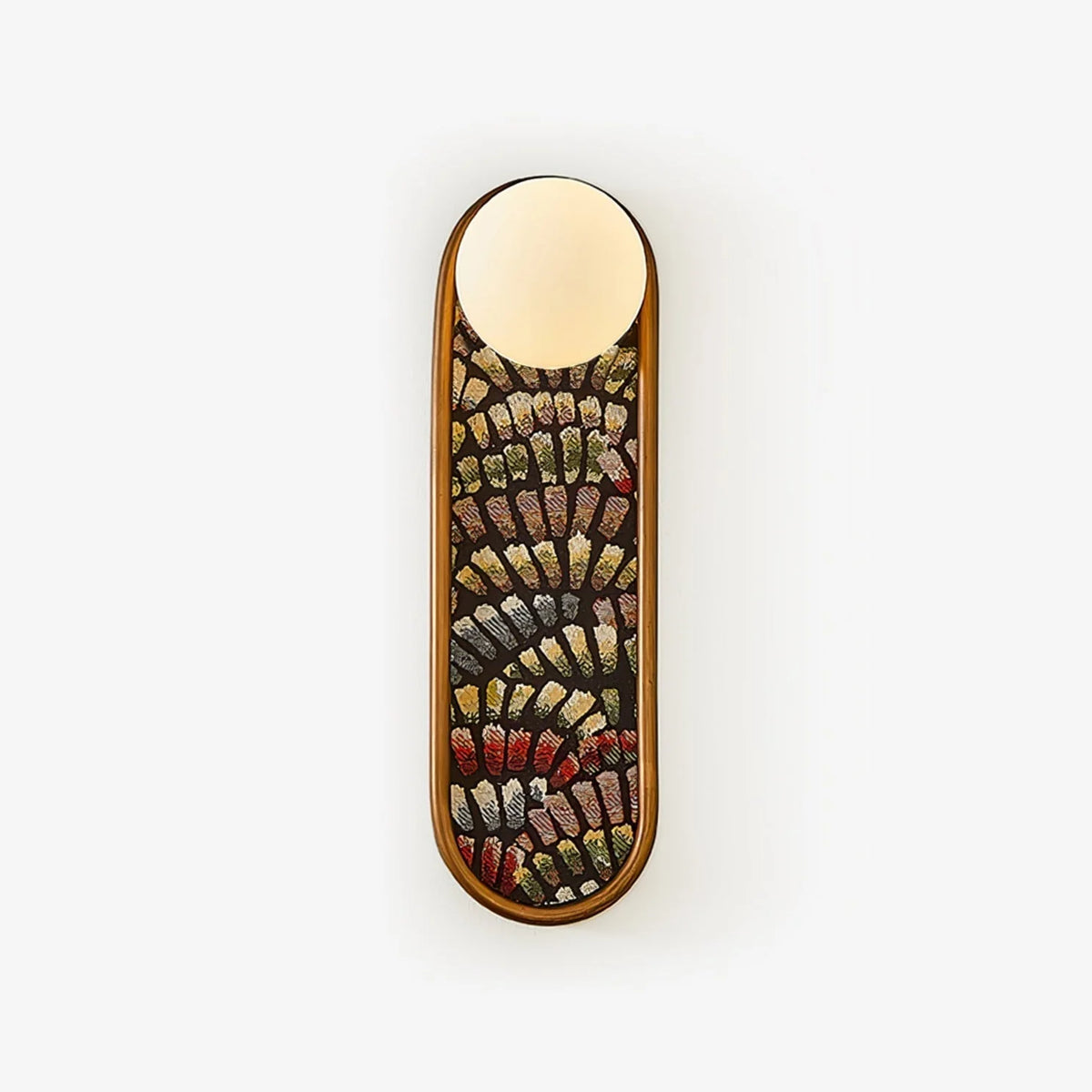 Wall Sconce | Mosaic Glass & Metal Frame | Ø 13 cm x H 40 cm