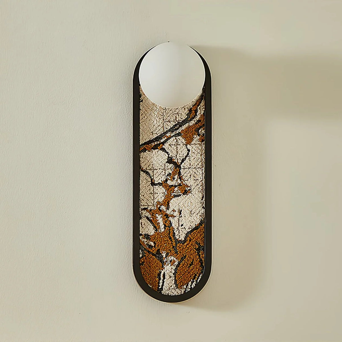 Wall Sconce | Mosaic Glass & Metal Frame | Ø 13 cm x H 40 cm