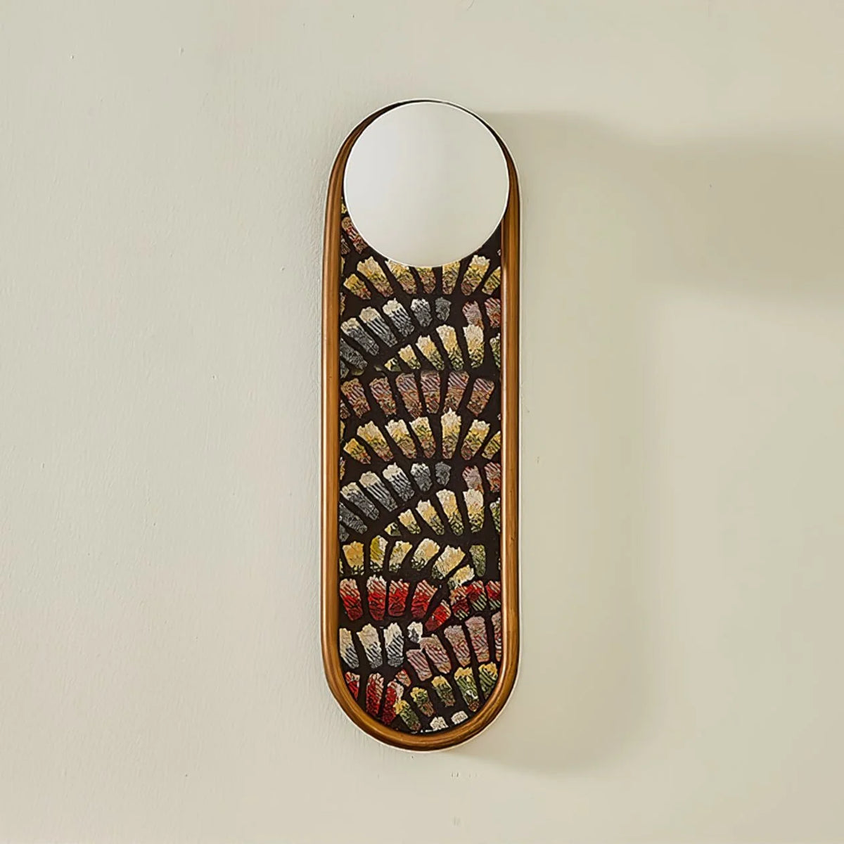 Wall Sconce | Mosaic Glass & Metal Frame | Ø 13 cm x H 40 cm