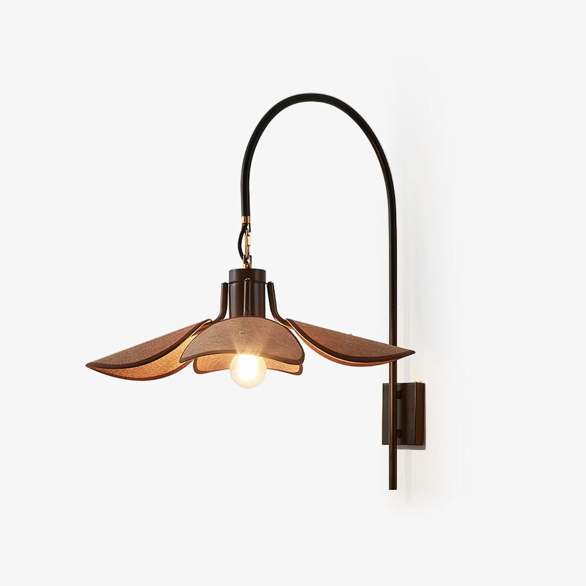 Wall Sconce | Petal Floral Design & Linen Shade