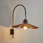 Wall Sconce | Petal Floral Design & Linen Shade