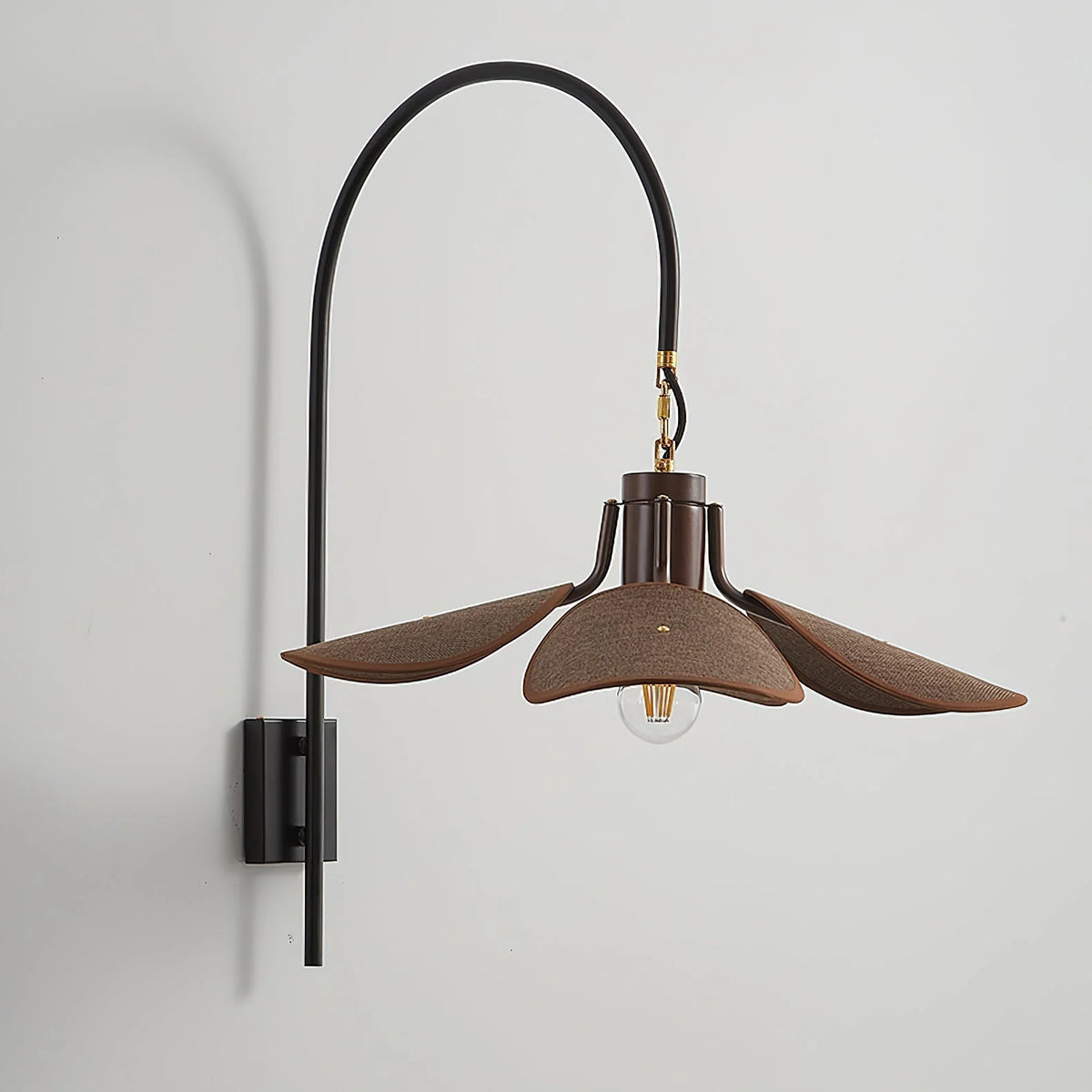 Wall Sconce | Petal Floral Design & Linen Shade