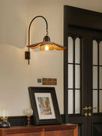 Wall Sconce | Petal Floral Design & Linen Shade