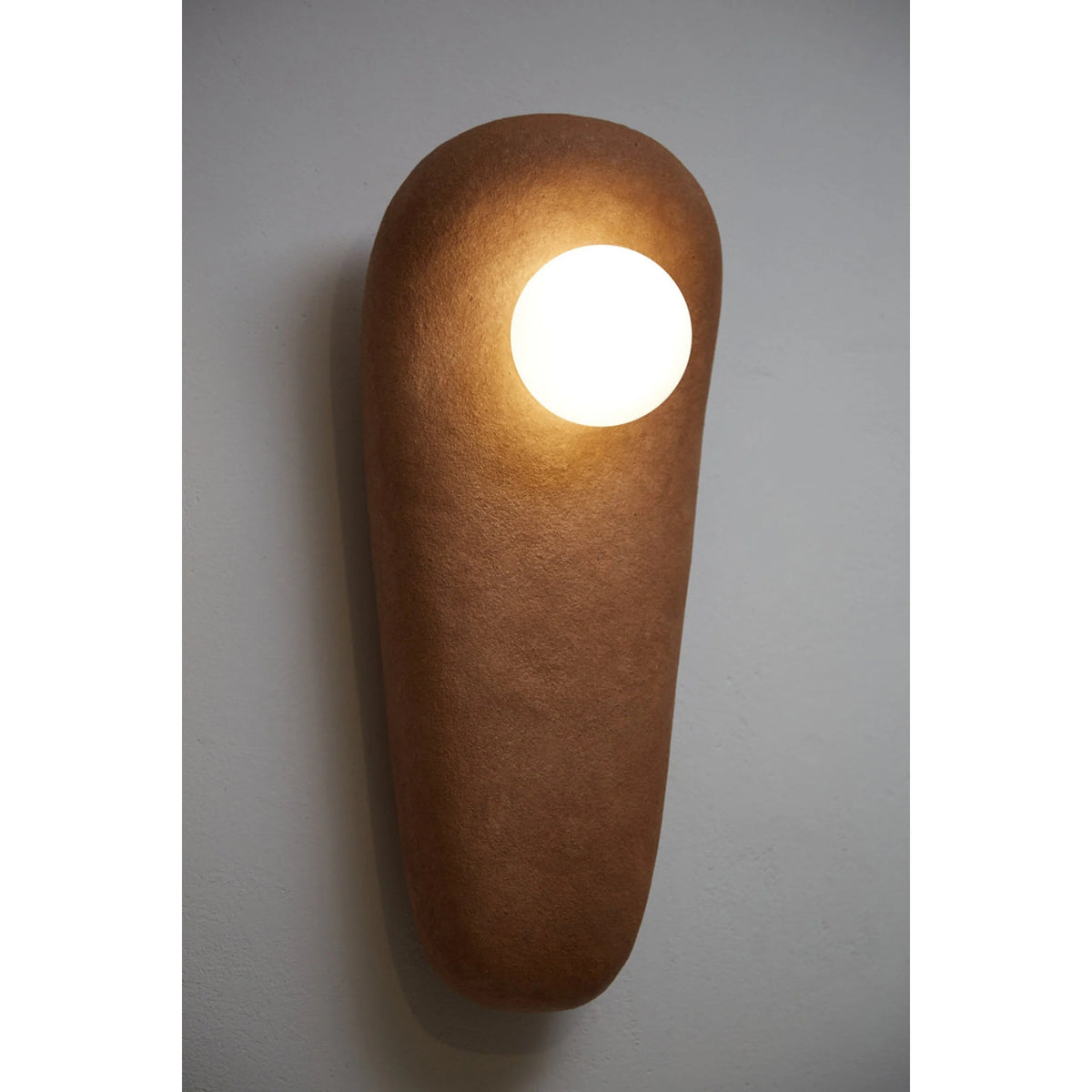 Wall Sconce | Resin Body & Glass Shade | 38 cm Height