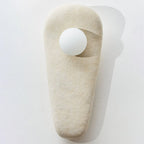 Wall Sconce | Resin Body & Glass Shade | 38 cm Height