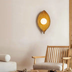 Wall Sconce | Resin Leaf Canoe Design | Ø16 x H30 cm