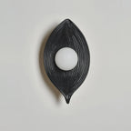 Wall Sconce | Resin Leaf Canoe Design | Ø16 x H30 cm
