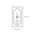Wall Sconce | Rustic Cube Wood & Metal Arm | Antique White Finish