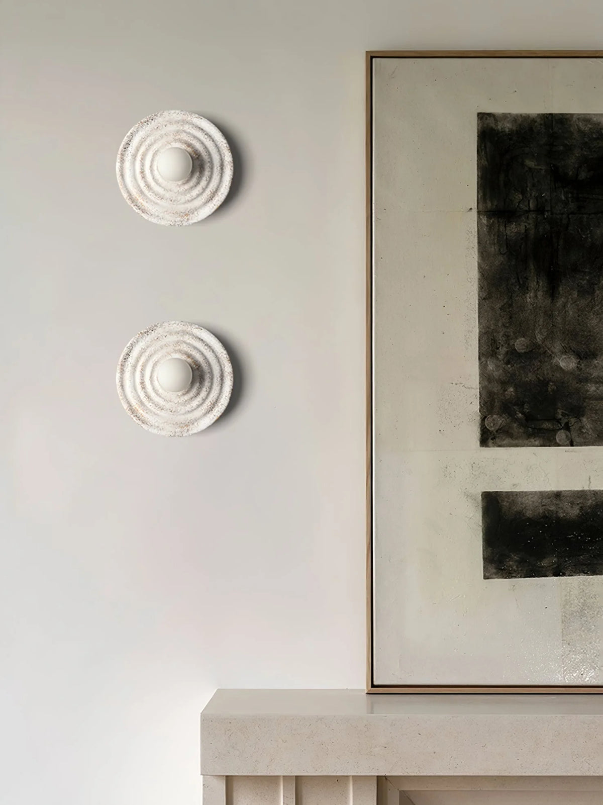 Wall Sconce | Seashell Resin & Glass | Ø 22–23 cm