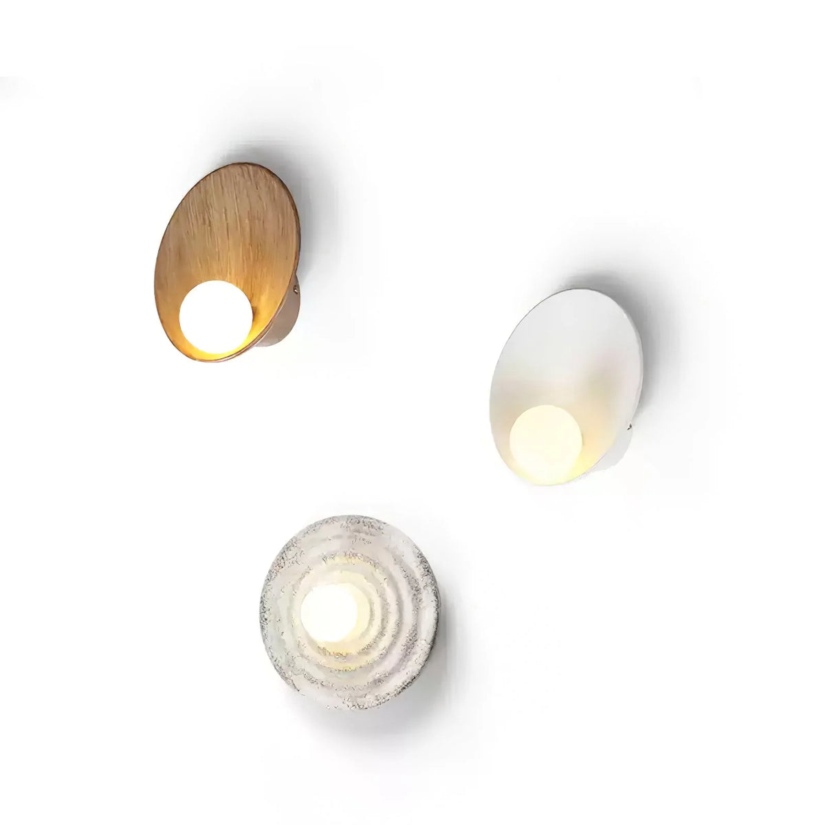 Wall Sconce | Seashell Resin & Glass | Ø 22–23 cm