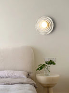 Wall Sconce | Seashell Resin & Glass | Ø 22–23 cm