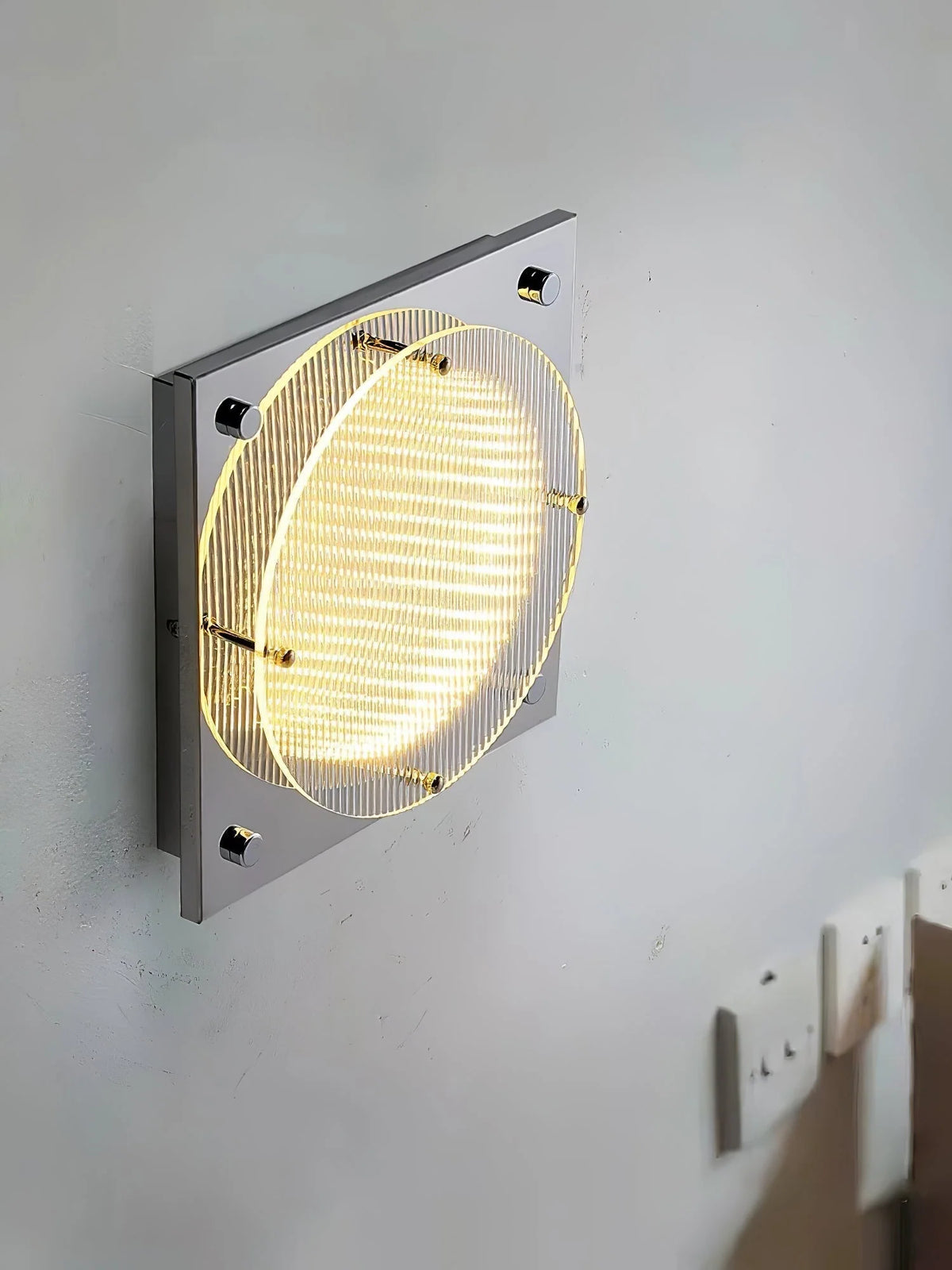 Wall Sconce | Stainless Steel & Acrylic Integrated LED | Ø 24 cm