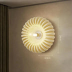 Wall Sconce | Sunburst Resin & Ambient Glow | 24 cm Diameter
