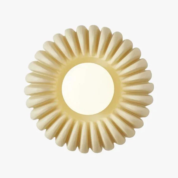 Wall Sconce | Sunburst Resin & Ambient Glow | 24 cm Diameter