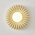 Wall Sconce | Sunburst Resin & Ambient Glow | 24 cm Diameter