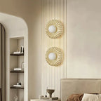 Wall Sconce | Sunburst Resin & Ambient Glow | 24 cm Diameter