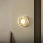 Wall Sconce | Sunburst Resin & Ambient Glow | 24 cm Diameter