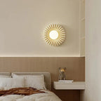 Wall Sconce | Sunburst Resin & Ambient Glow | 24 cm Diameter