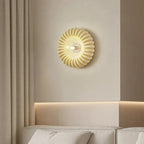 Wall Sconce | Sunburst Resin & Ambient Glow | 24 cm Diameter