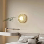 Wall Sconce | Sunburst Resin & Ambient Glow | 24 cm Diameter