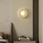 Wall Sconce | Sunburst Resin & Ambient Glow | 24 cm Diameter