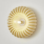 Wall Sconce | Sunburst Resin & Ambient Glow | 24 cm Diameter