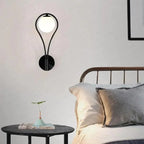 Wall Sconce | Teardrop Metal Frame & Frosted Glass | LED Warm White