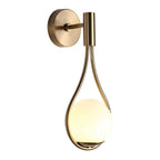 Wall Sconce | Teardrop Metal Frame & Frosted Glass | LED Warm White