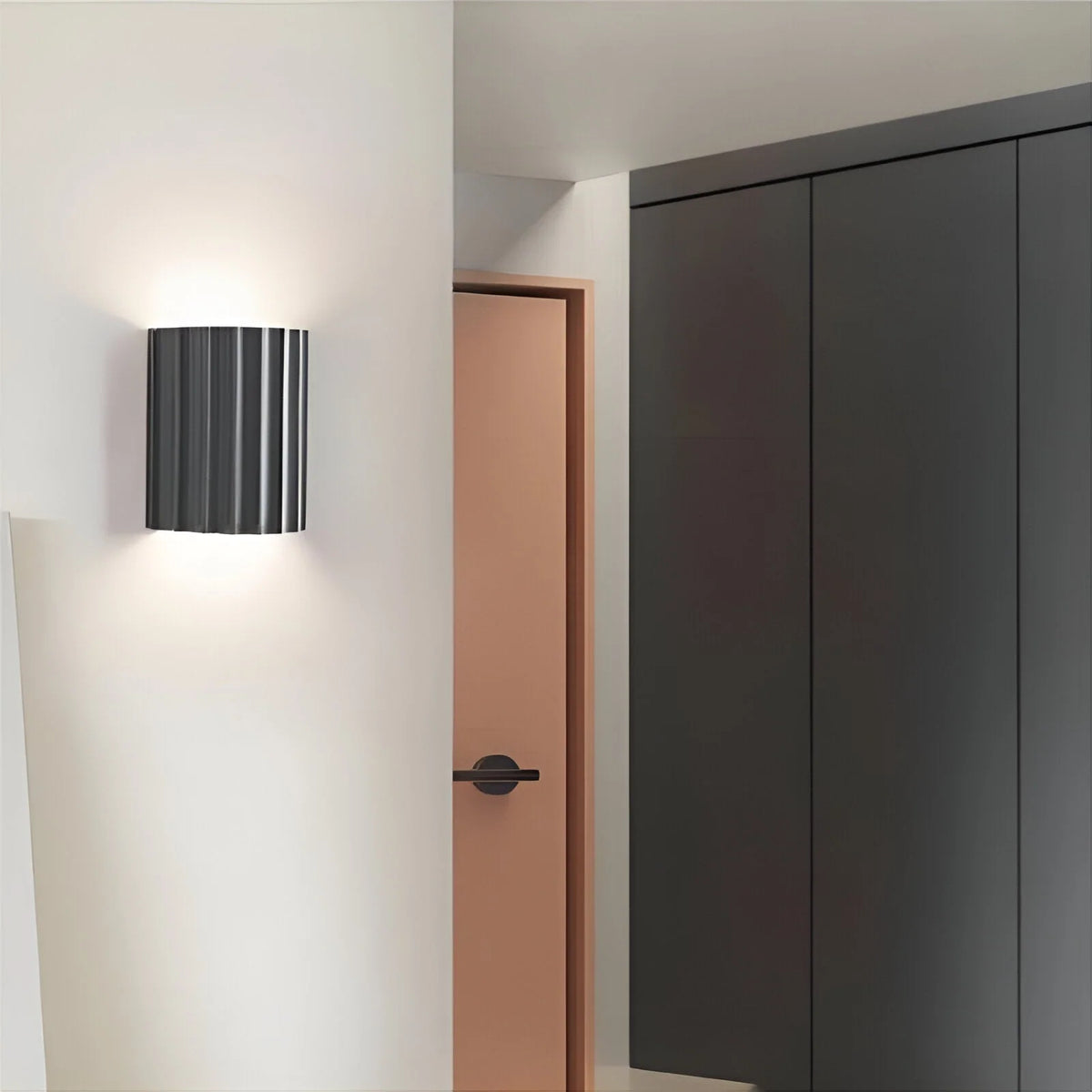 Wall Sconce | Textured Resin Shade | Warm Diffused Light
