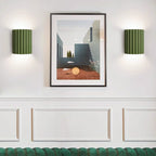 Wall Sconce | Textured Resin Shade | Warm Diffused Light